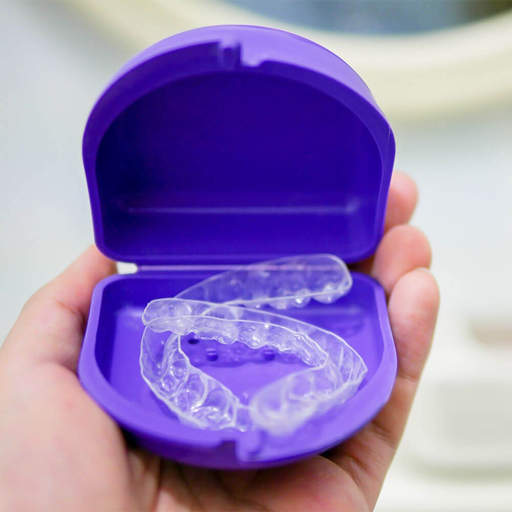 Clear Retainers in a container